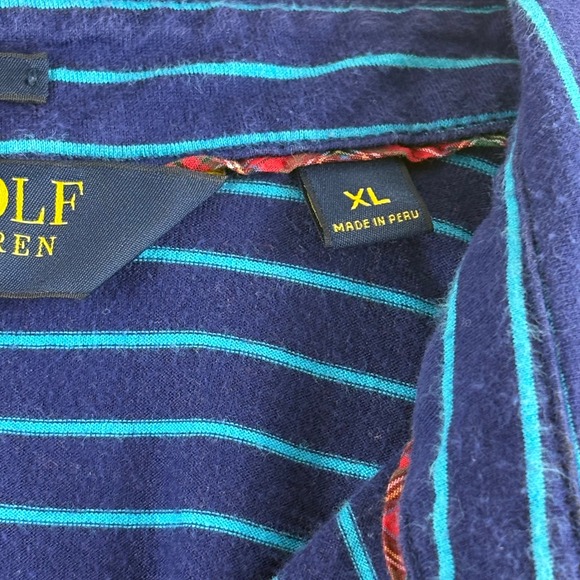 Men'sRalph Lauren Polo Golf XL Vintage Lisle Pima Cotton Polo Shirt Valhalla - Picture 7 of 8